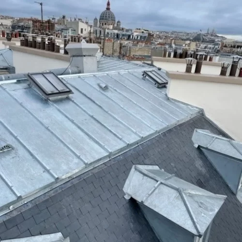 Réparation toiture zinc Paris